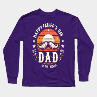 happy father’s day 2024 to the best dad in the world Long Sleeve T-Shirt